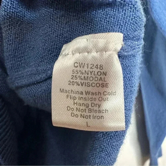 TCEC Sweater V-Neck Blue  Size Large - Picture 8 of 16